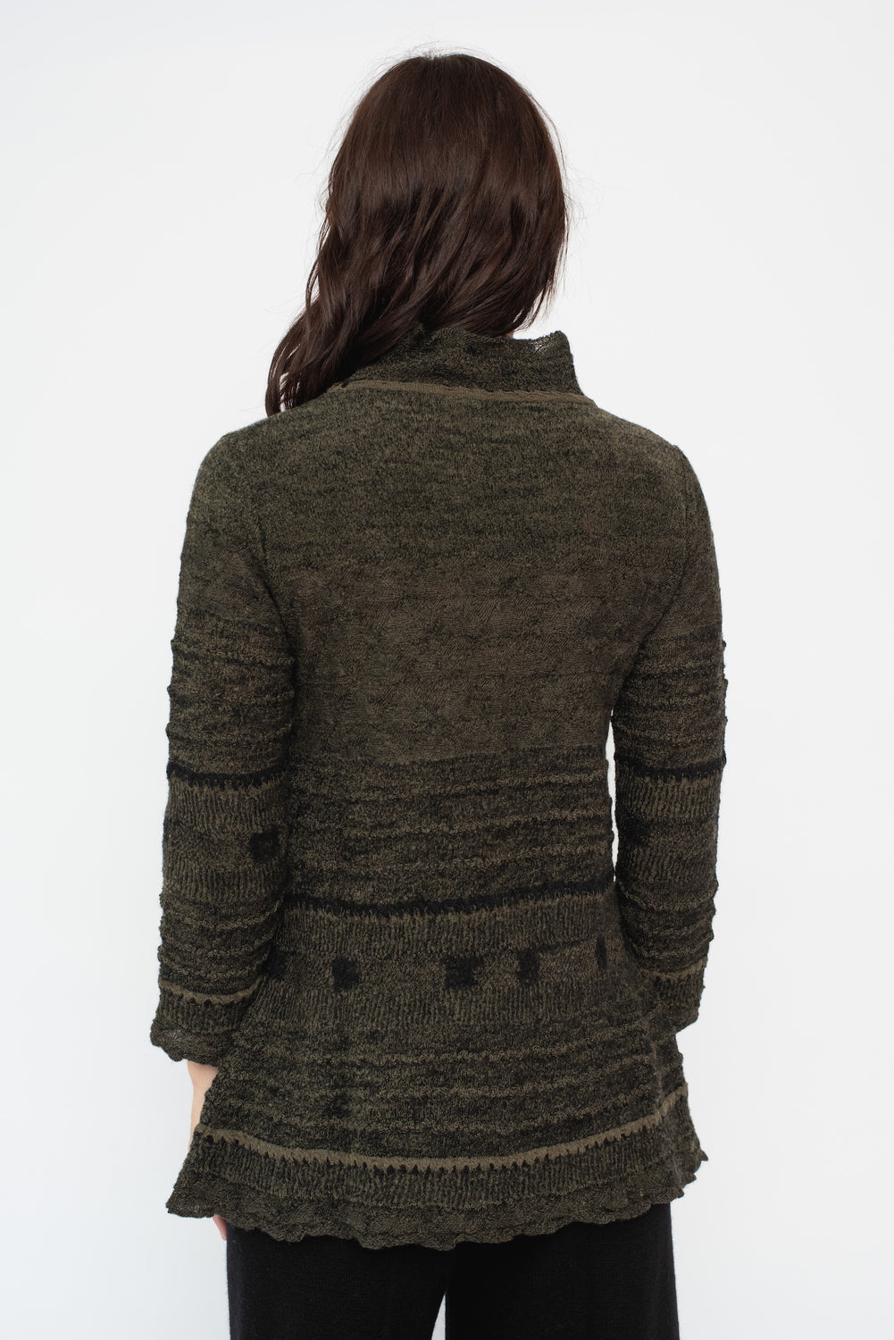 Wool Turtleneck Sweater, Dark Gray