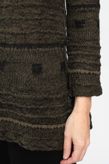 Wool Turtleneck Sweater, Dark Gray