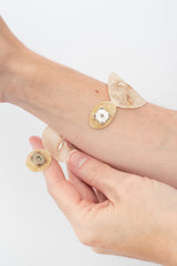 Washi and Gold Thread Bracelet