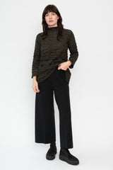 Knit Wool Pants Charcoal Grey