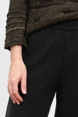 Knit Wool Pants Charcoal Grey