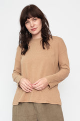 Striped Cotton and Hemp L/S T Shirt
