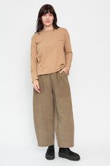 Dart Cotton and Linen Pants Olive