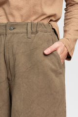 Dart Cotton and Linen Pants Olive