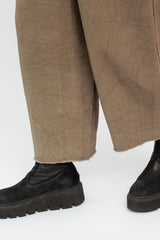 Dart Cotton and Linen Pants Olive