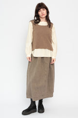 Cotton and Hemp Pintuck Blouse