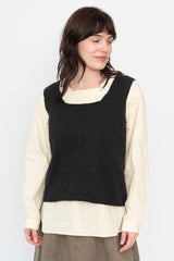 Cotton and Hemp Pintuck Blouse