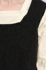 Cashmere Sleeveless Top Charcoal