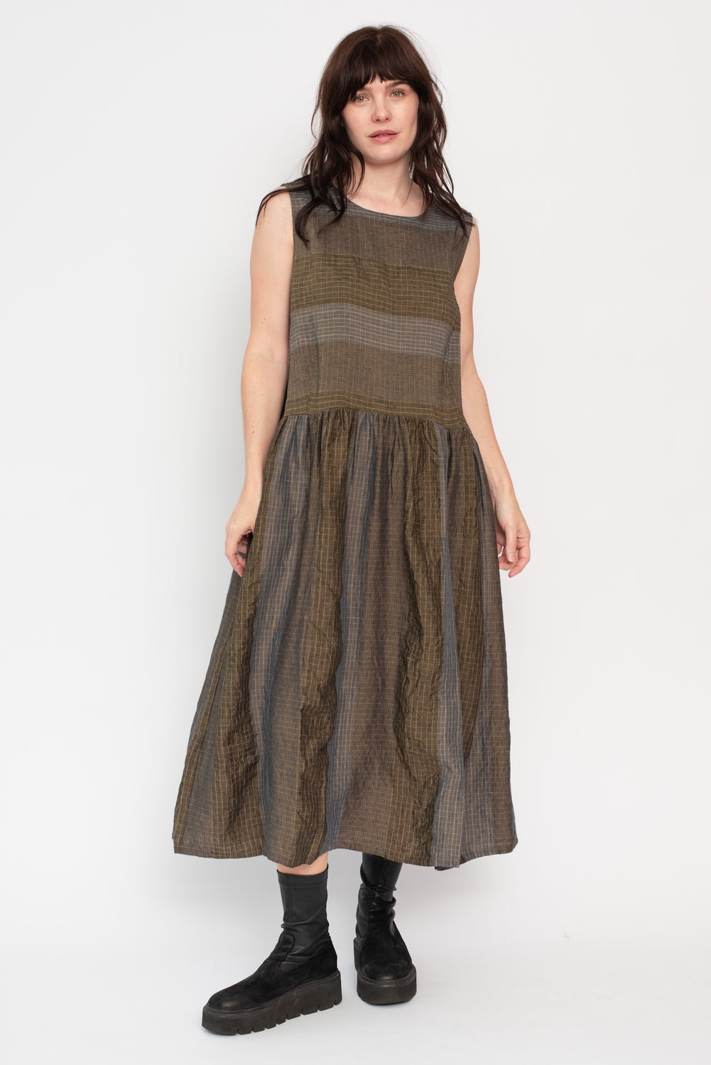 Linen and Ramie Sleeveless Dress