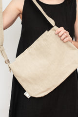 Canvas Messenger Bag Linen