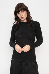 Wool Crew Neck Sweater Black