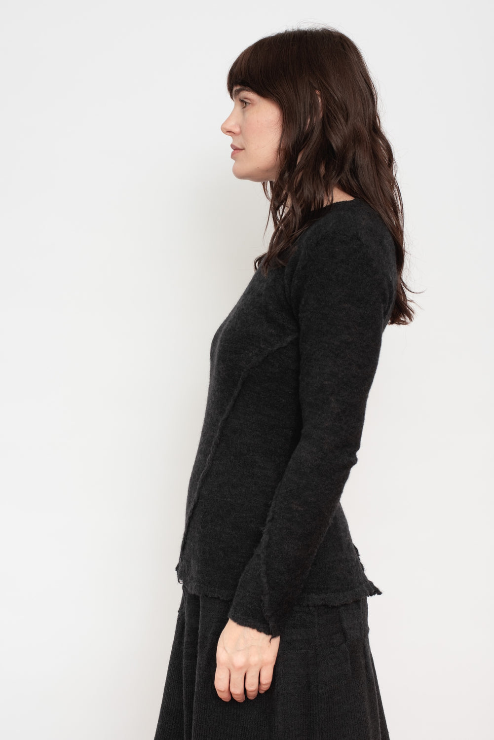 Wool Crew Neck Sweater Black