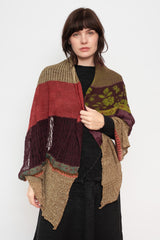 Knit Shawl, Beige Mix
