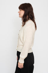 Peru Knit Cardigan White
