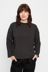 Cotton Long Sleeve T Shirt Black