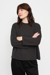Cotton Long Sleeve T Shirt Black