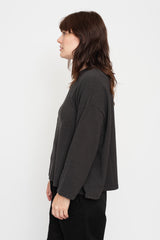 Cotton Long Sleeve T Shirt Black