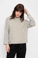 Cotton Long Sleeve T Shirt Grey