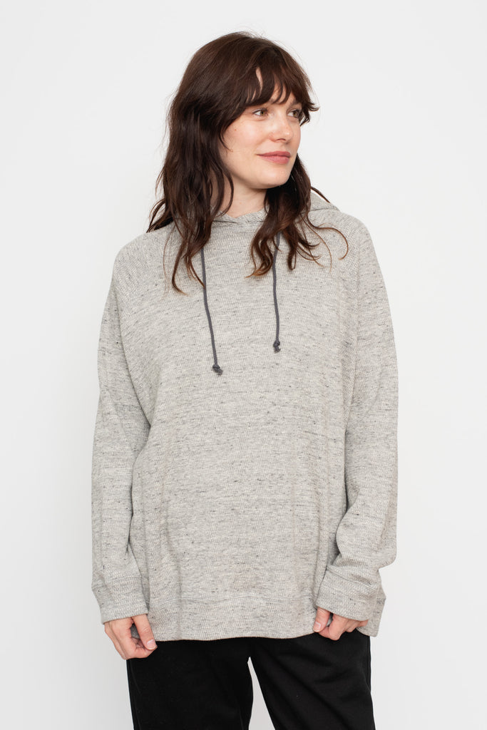 Thermal Knit Cotton Hoodie