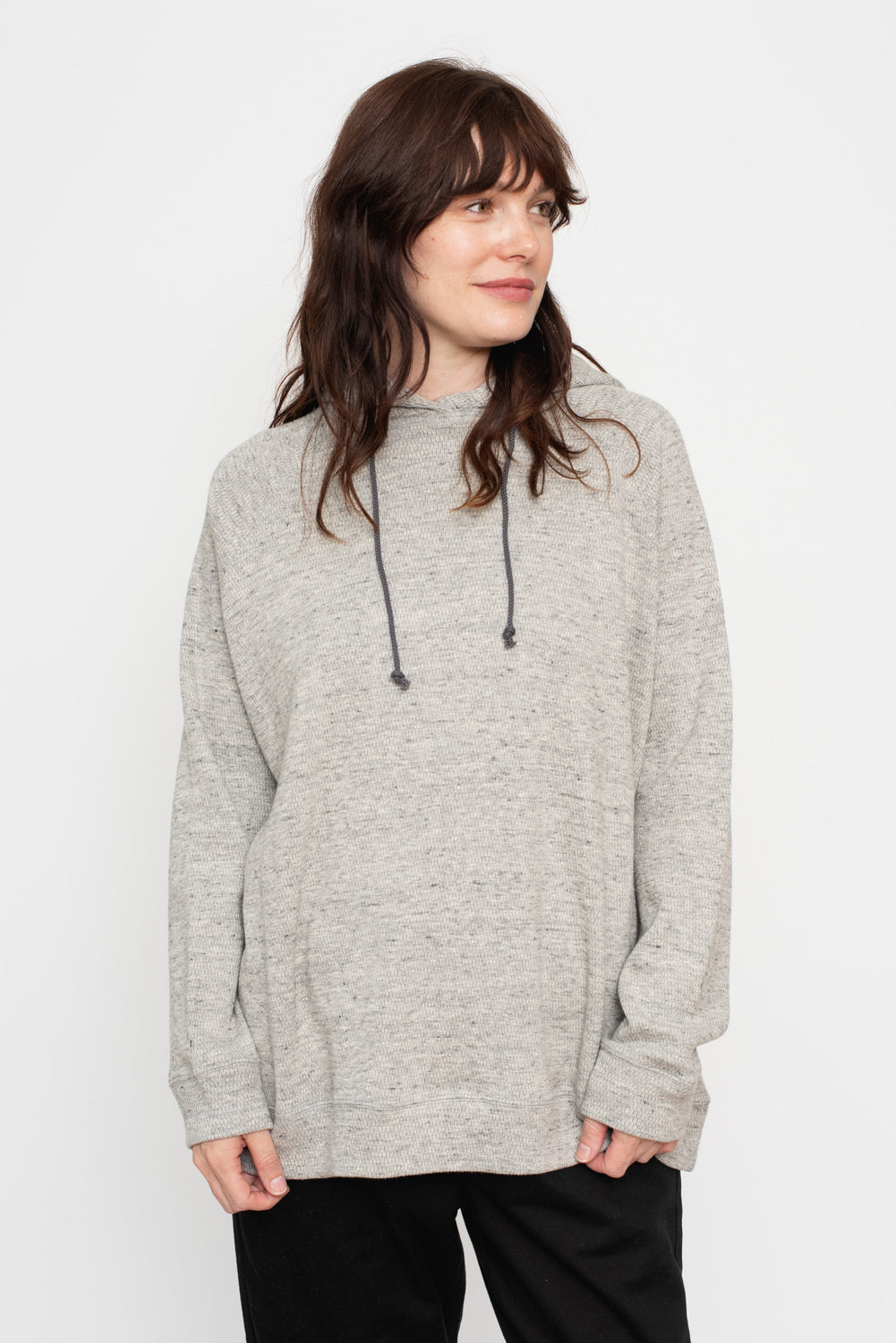 Thermal Knit Cotton Hoodie