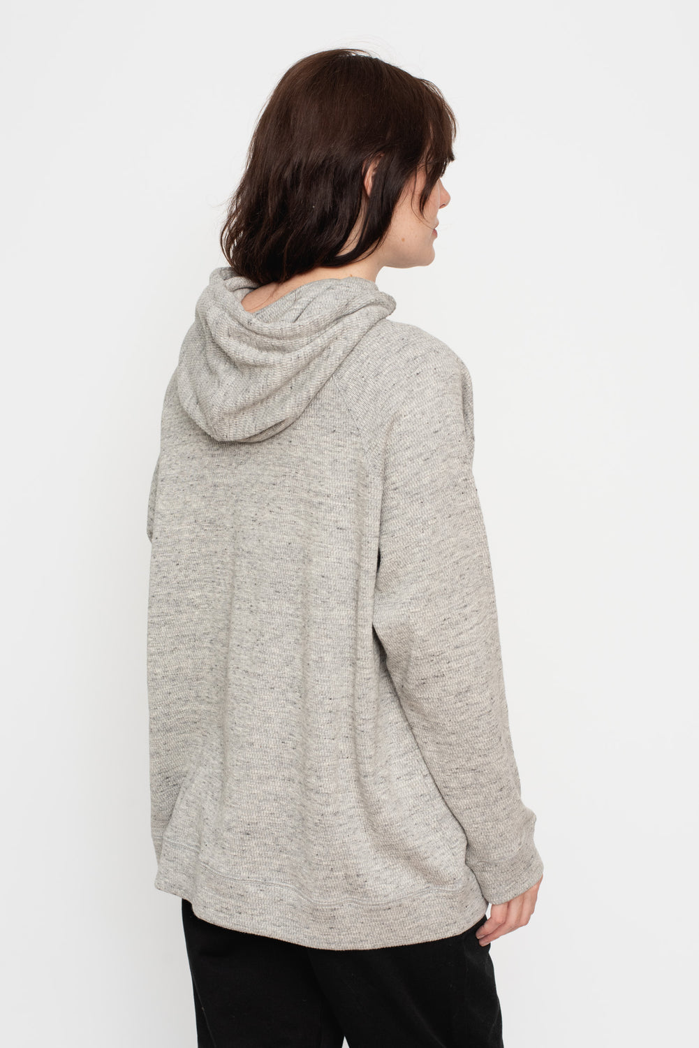Thermal Knit Cotton Hoodie