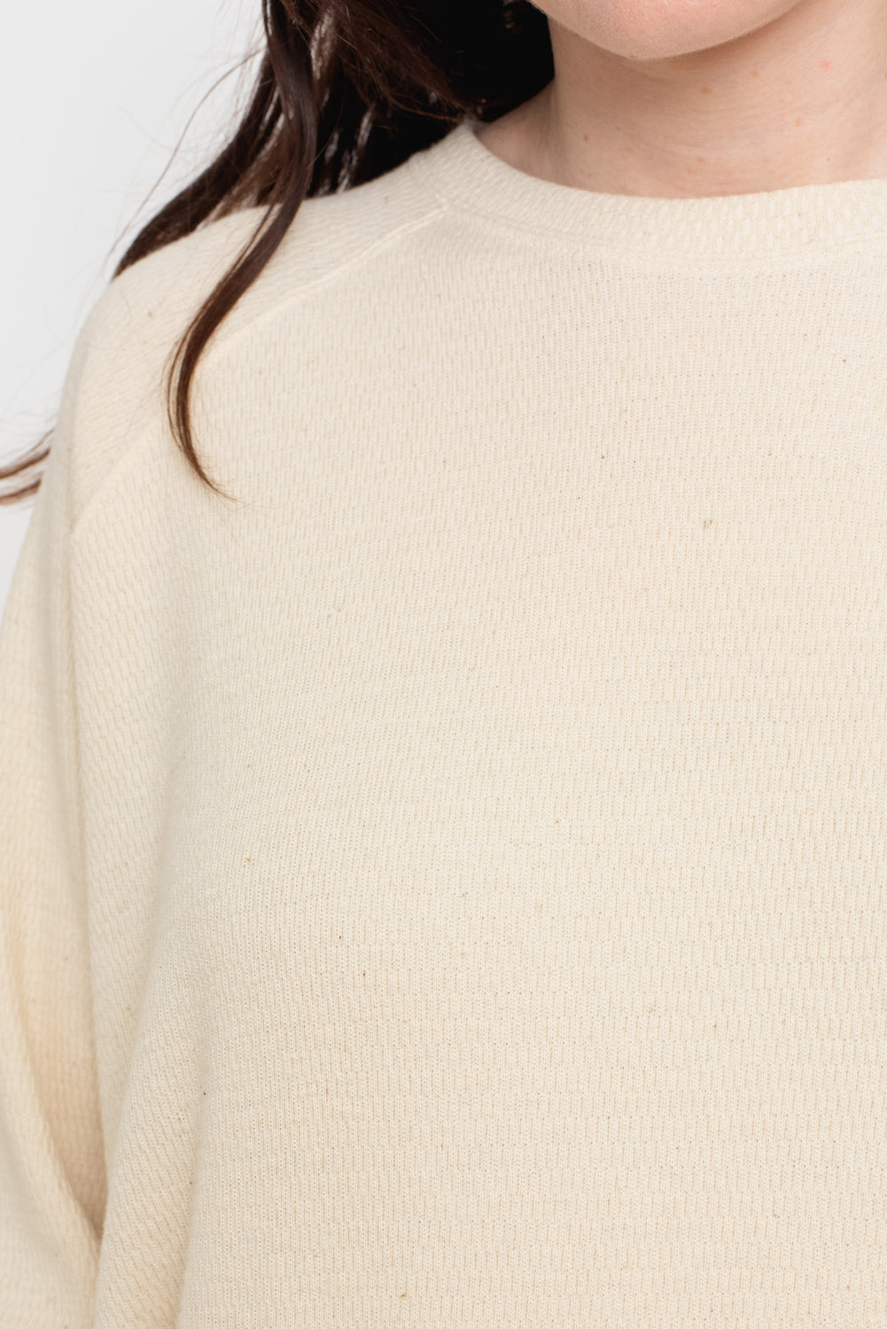 Thermal Knit Cotton Pullover