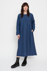 Indigo Linen Dress