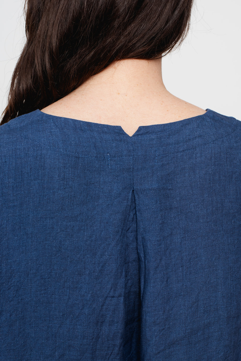 Indigo Linen Dress
