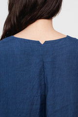 Indigo Linen Dress