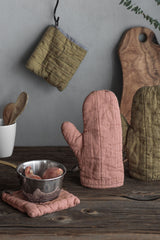 Oven Mitt, Old Rose