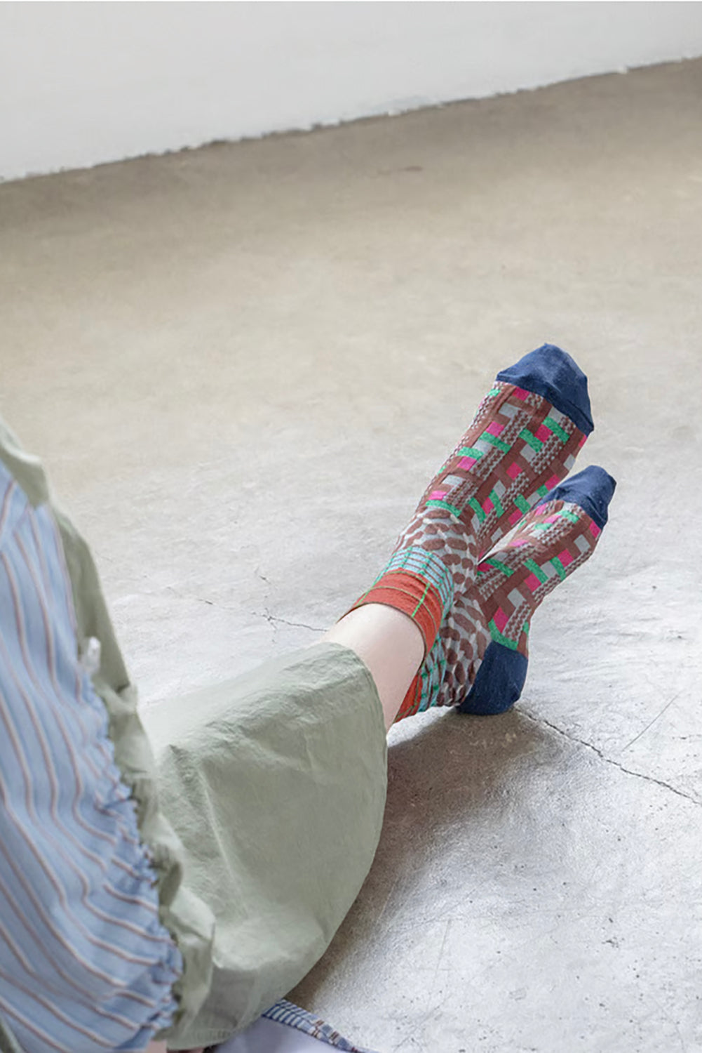 Cross Patch Ankle Socks