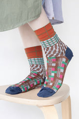 Cross Patch Ankle Socks