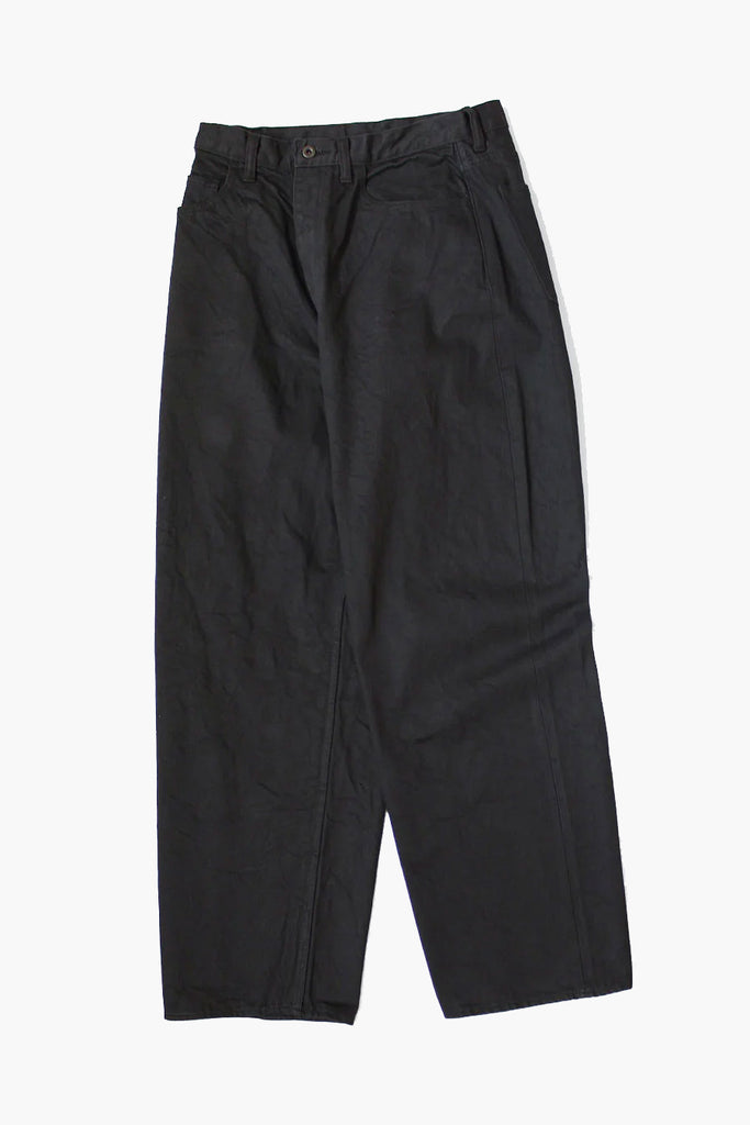 14 oz BLACK x BLACK Denim CLUB Baggy 5 Pocket Pants