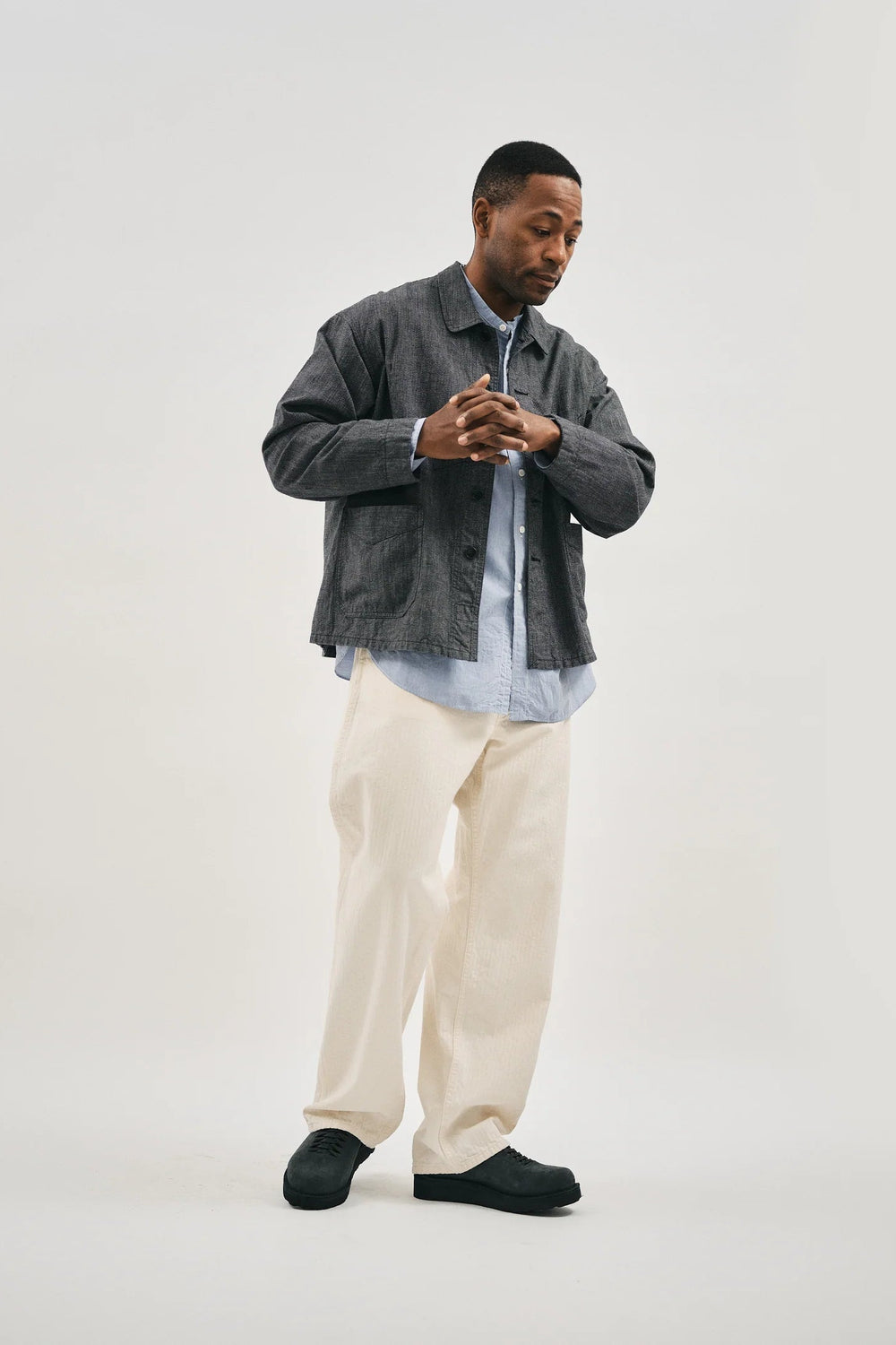 POST Chinois Travail Coverall 2 Gray