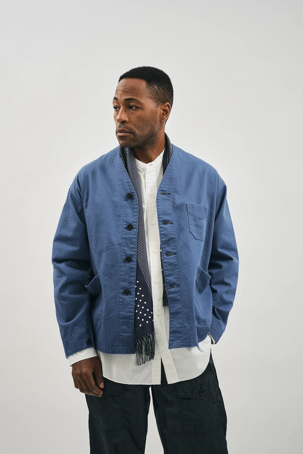 POST Chinois Travail Jacket 2 Blue