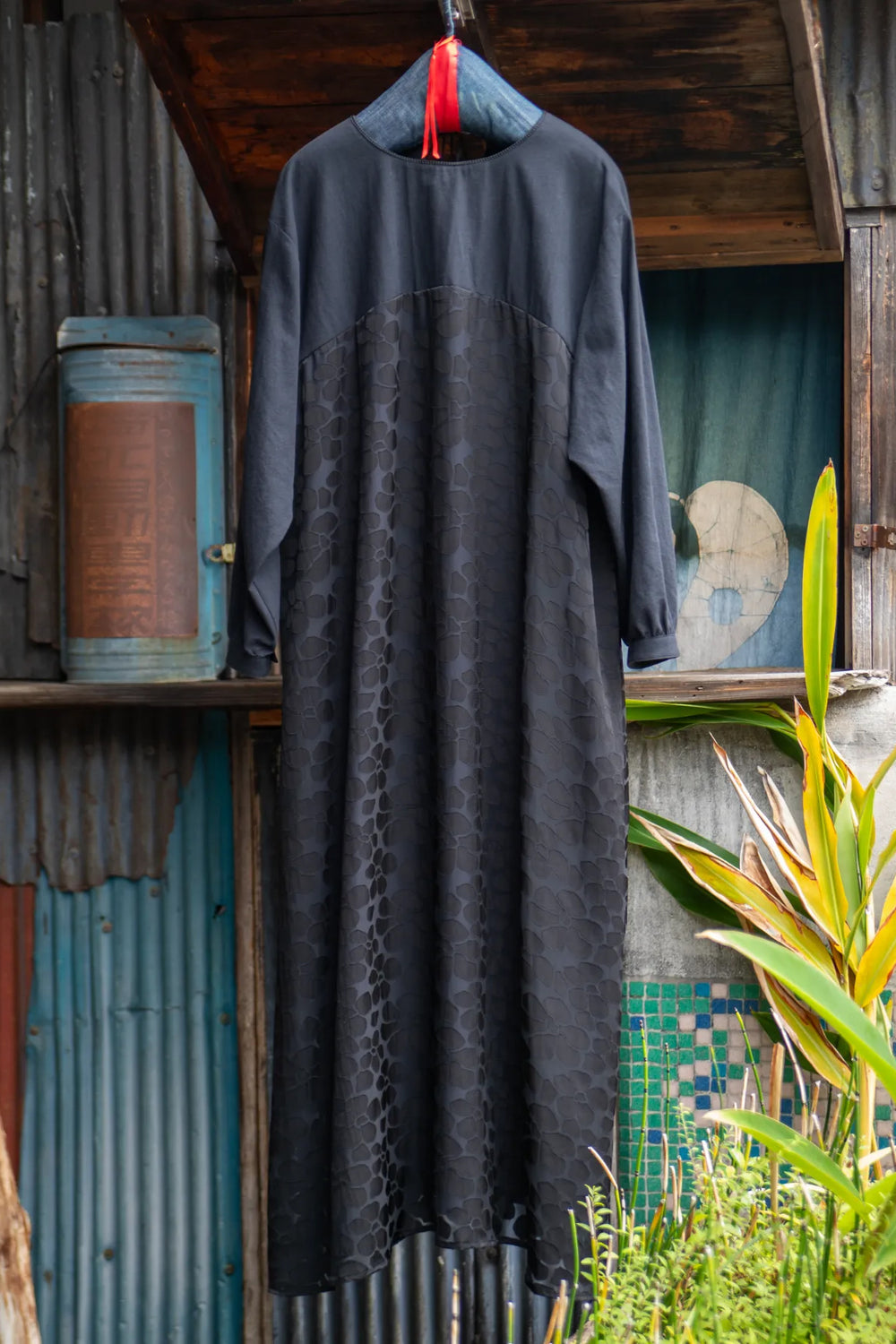 Openwork Pattern Pullover Dress