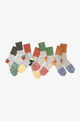 60 Yarns 2 TONES HEEL Socks, Size 3
