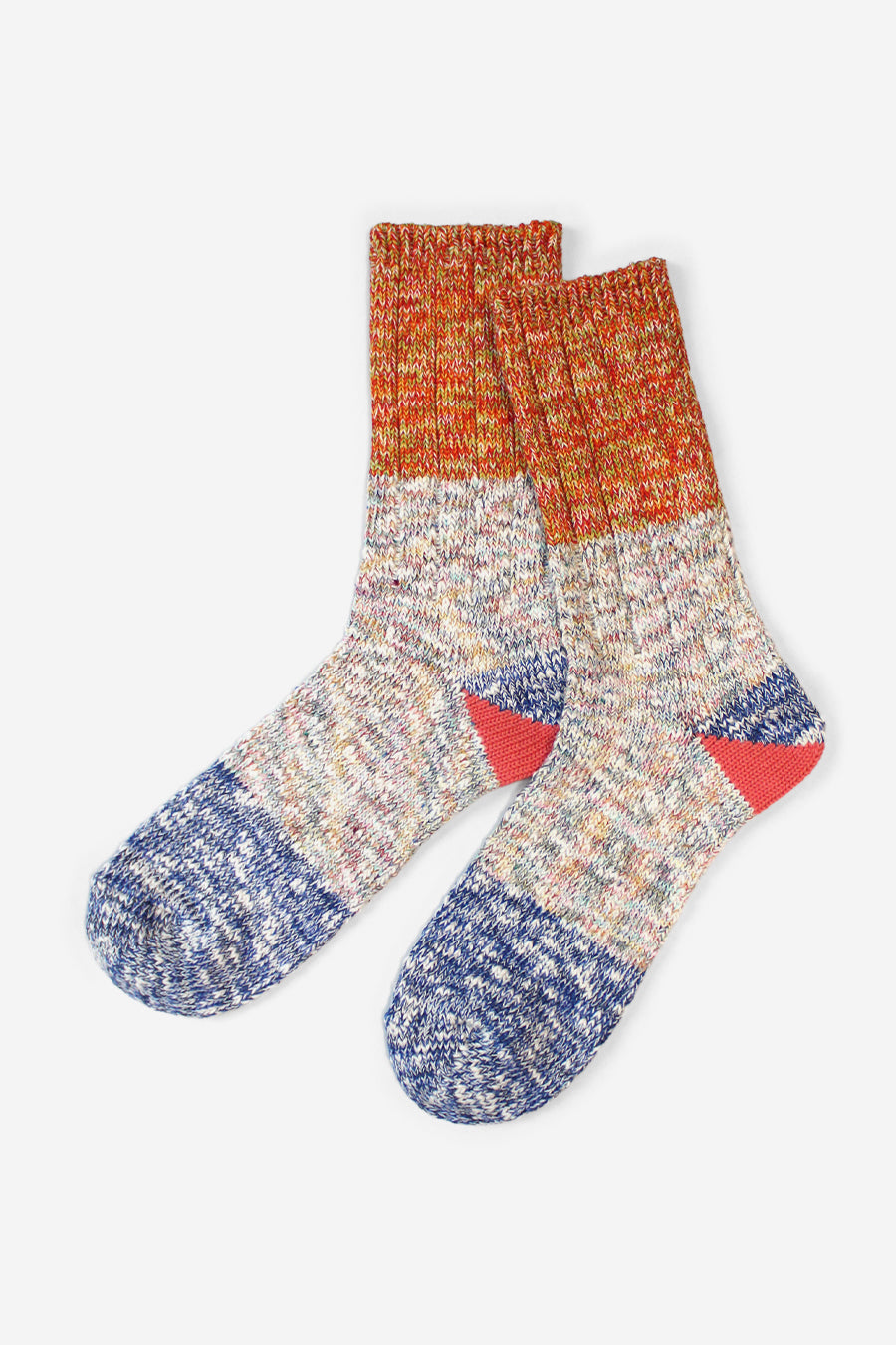 60 Yarns 2 TONES HEEL Socks, Size 3