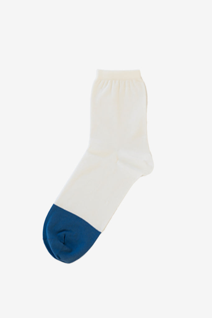 High Twisted Cotton Summer Sock, Off White