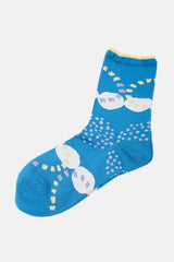 Dot Circle Socks, Cotton Blend