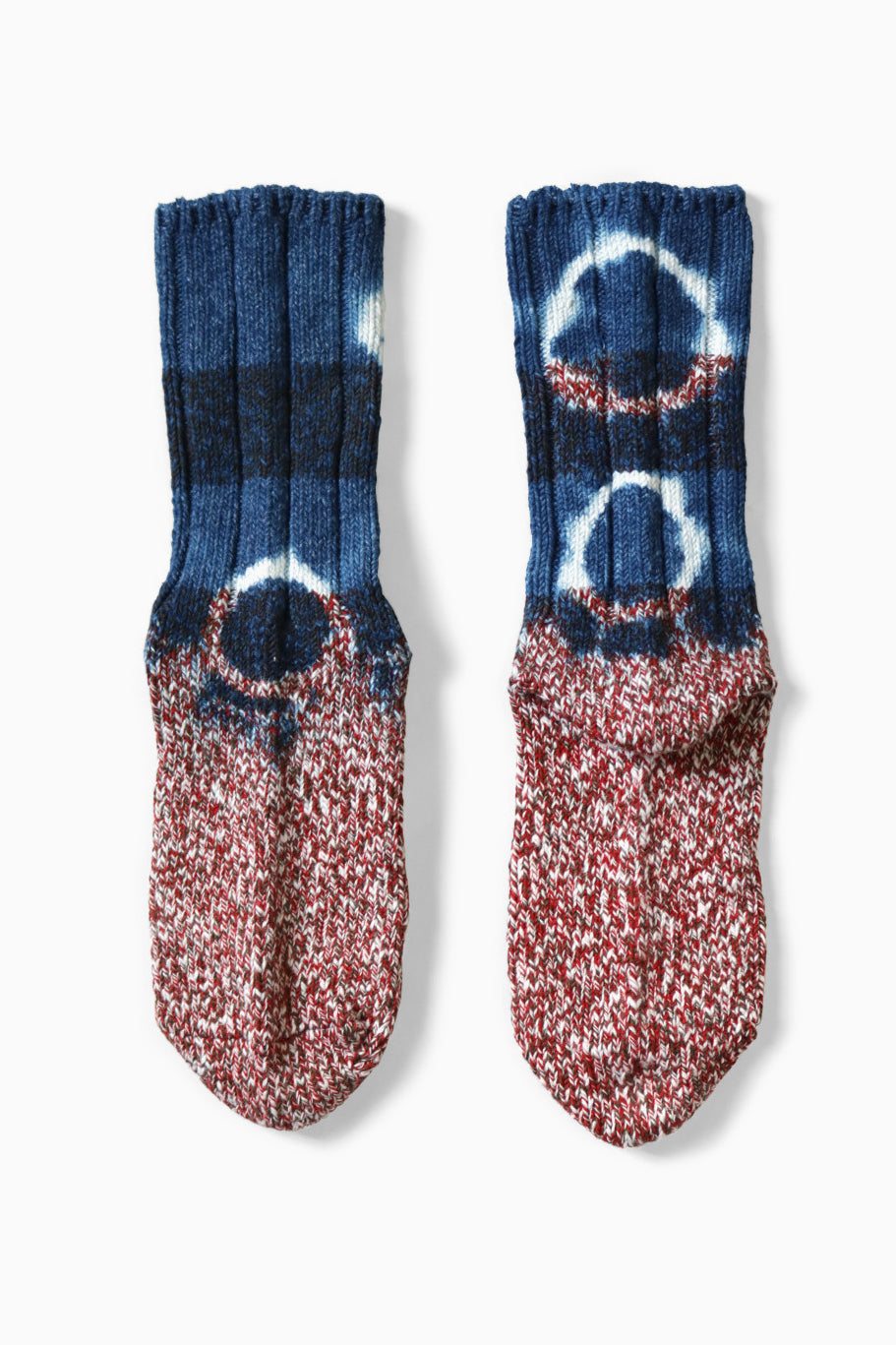 56 Yarns TOKUSHIMA SHIBORI Dye Socks Indigo
