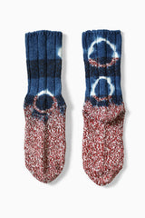 56 Yarns TOKUSHIMA SHIBORI Dye Socks Indigo