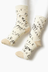 96 Yarns ARMY Graffiti Hole-Punched Socks