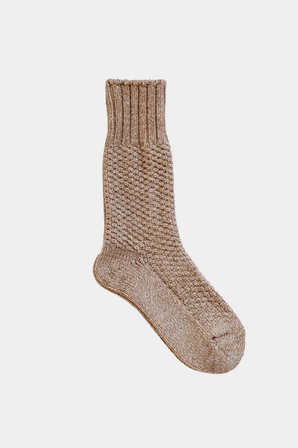 Wool and Cotton Boot Socks, Beach Stone