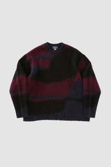 Unisex Knit Shaggy Gradation Pullover Sweater
