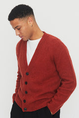 LEANDER Classic Cardigan Rust