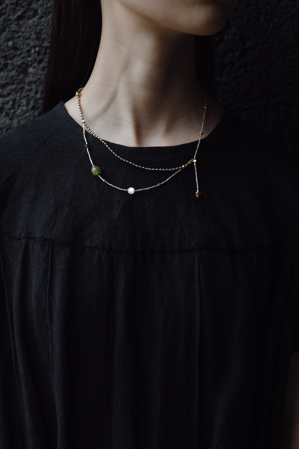 Necklace tan-07
