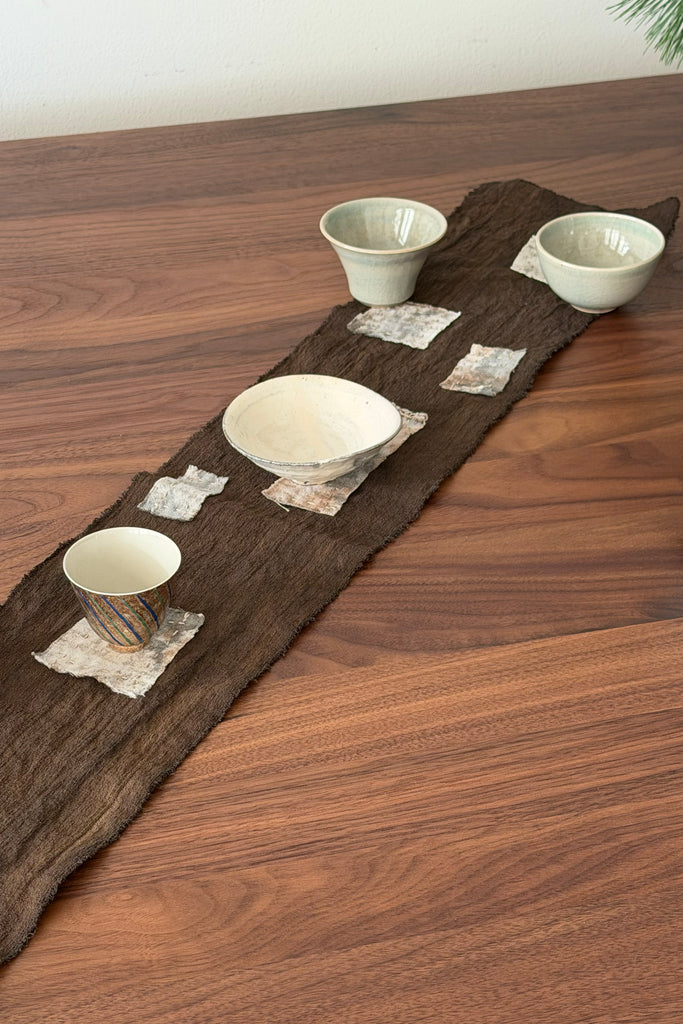 Kakishibu Dyed Patched Table Mat