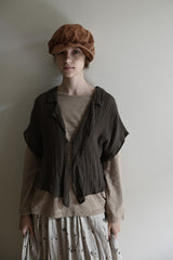 Striped Cotton and Hemp L/S T Shirt