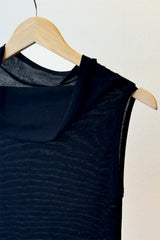 Silk and Cashmere Jersey Sleeveless Top